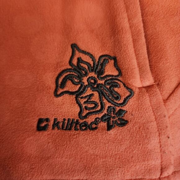Killtec Women's 12 Orange Bubble Print Fleece Outdoor Jacket - Picture 3 of 9